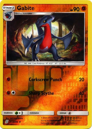 Unified Minds - 113/236 - Gabite - Reverse Holo
