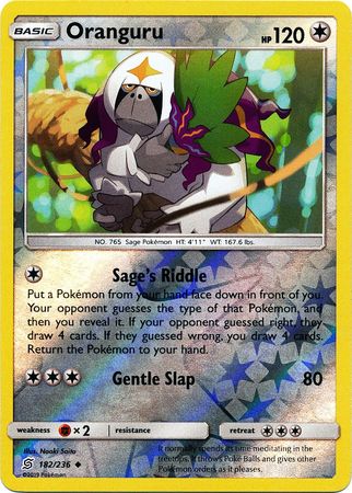 Unified Minds - 182/236 - Oranguru - Reverse Holo