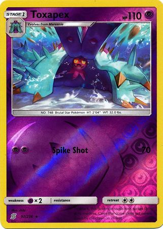 Unified Minds - 097/236 - Toxapex - Reverse Holo