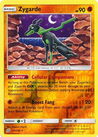Unified Minds - 124/236 - Zygarde - Reverse Holo