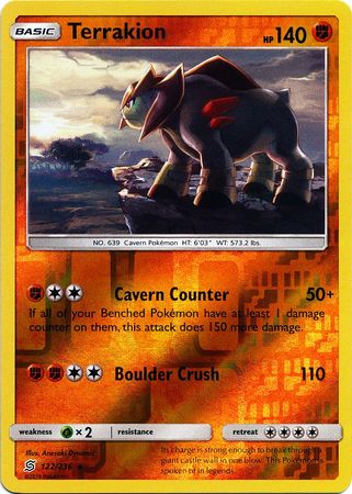 Unified Minds - 122/236 - Terrakion - Reverse Holo