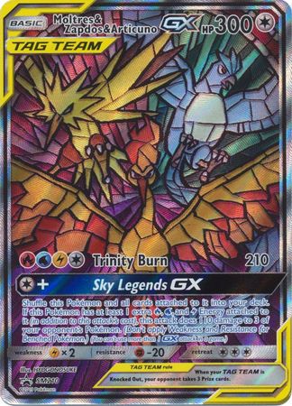 Black Star Promos - SM210 - Moltres &amp; Zapdos &amp; Articuno GX (Tag Team) (Sealed)
