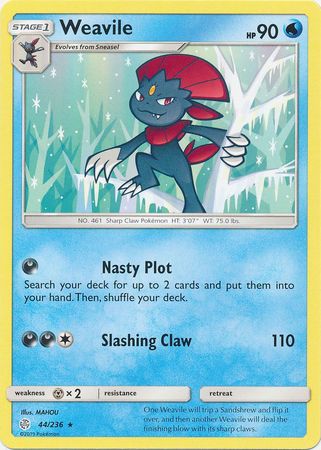 Cosmic Eclipse - 044/236 - Weavile