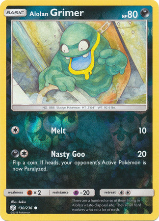 Cosmic Eclipse - 130/236 - Alolan Grimer - Reverse Holo