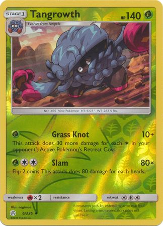 Cosmic Eclipse - 006/236 - Tangrowth - Reverse Holo