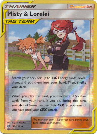 Cosmic Eclipse - 199/236 - Misty &amp; Lorelei (Tag Team) - Reverse Holo