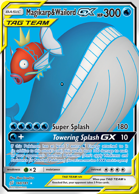 Team Up - 160/181 - Magikarp &amp; Wailord GX (Tag Team)