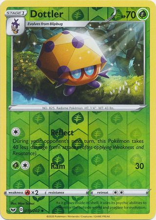 Sword &amp; Shield - 018/202 - Dottler - Reverse Holo