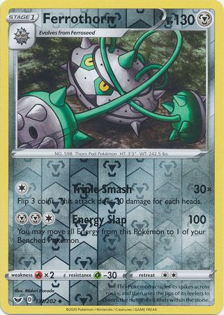 Sword &amp; Shield - 131/202 - Ferrothorn - Reverse Holo