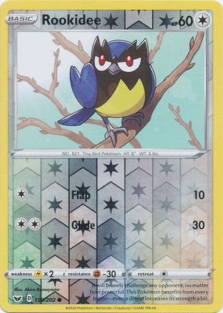 Sword &amp; Shield - 150/202 - Rookidee - Reverse Holo