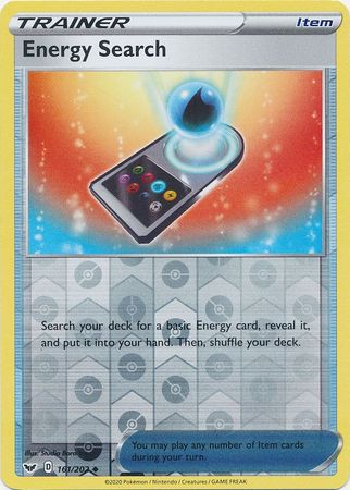Sword &amp; Shield - 161/202 - Energy Search - Reverse Holo
