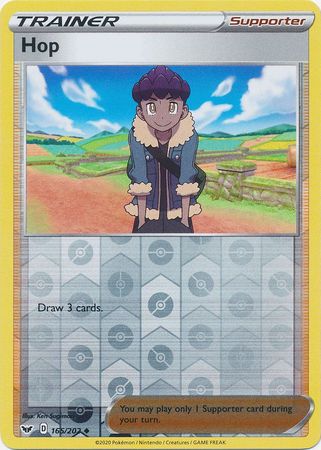 Sword &amp; Shield - 165/202 - Hop - Reverse Holo