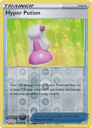 Sword &amp; Shield - 166/202 - Hyper Potion - Reverse Holo