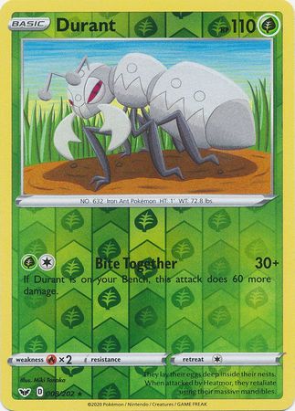 Sword &amp; Shield - 008/202 - Durant - Reverse Holo