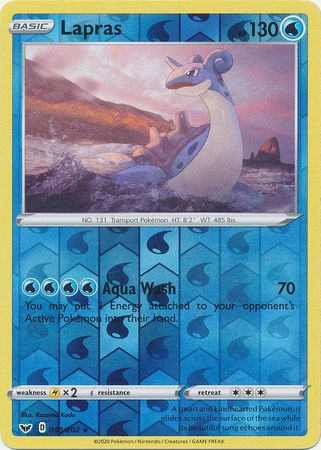 Sword &amp; Shield - 048/202 - Lapras - Reverse Holo