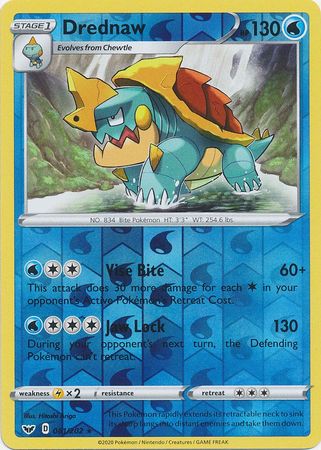 Sword &amp; Shield - 061/202 - Drednaw - Reverse Holo