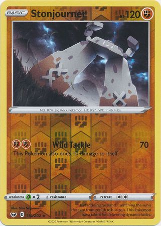 Sword &amp; Shield - 114/202 - Stonjourner - Reverse Holo