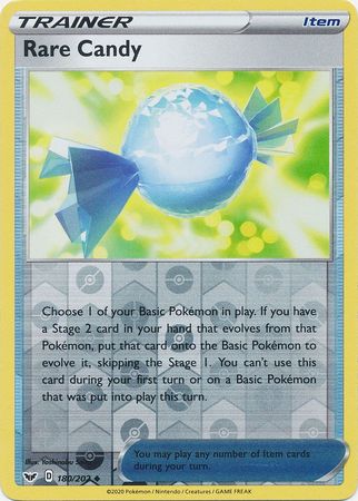 Sword &amp; Shield - 180/202 - Rare Candy - Reverse Holo