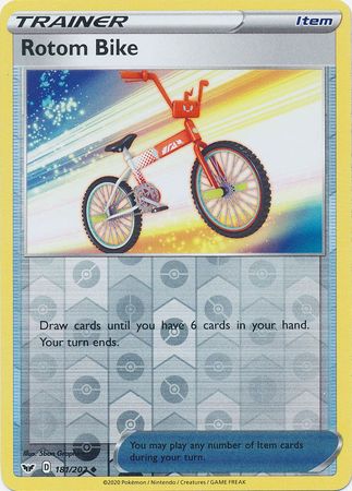 Sword &amp; Shield - 181/202 - Rotom Bike - Reverse Holo