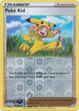 Sword &amp; Shield - 173/202 - Poké Kid - Reverse Holo