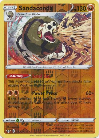 Sword &amp; Shield - 110/202 - Sandaconda - Reverse Holo