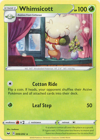 Sword &amp; Shield - 006/202 - Whimsicott