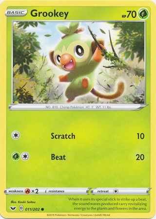Sword &amp; Shield - 011/202 - Grookey