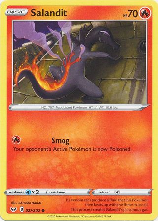 Sword &amp; Shield - 027/202 - Salandit