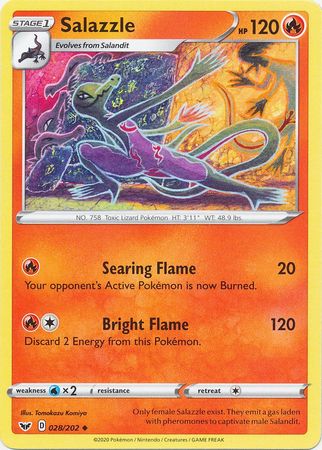 Sword &amp; Shield - 028/202 - Salazzle