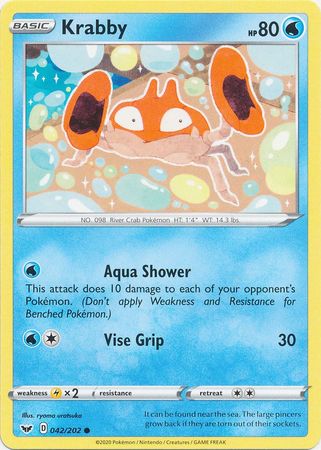 Sword &amp; Shield - 042/202 - Krabby