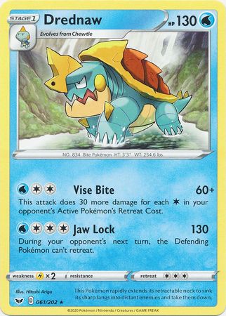 Sword &amp; Shield - 061/202 - Drednaw