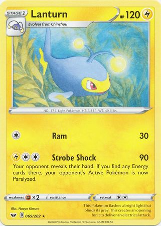 Sword &amp; Shield - 069/202 - Lanturn
