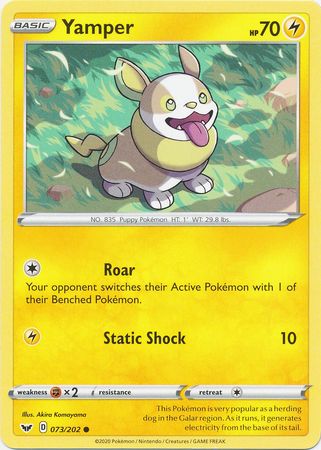 Sword &amp; Shield - 073/202 - Yamper