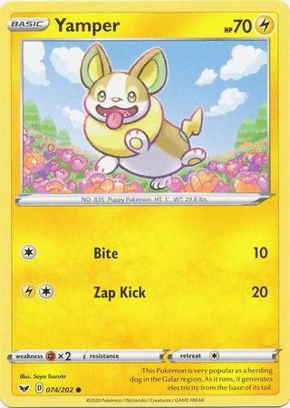 Sword &amp; Shield - 074/202 - Yamper