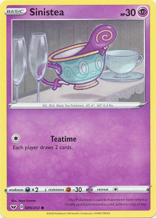 Sword &amp; Shield - 089/202 - Sinistea