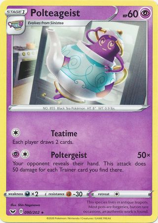 Sword &amp; Shield - 090/202 - Polteageist