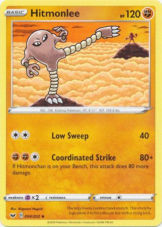 Sword &amp; Shield - 094/202 - Hitmonlee