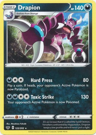 Sword &amp; Shield - 122/202 - Drapion