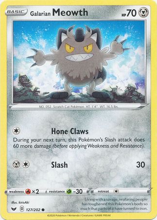 Sword &amp; Shield - 127/202 - Galarian Meowth