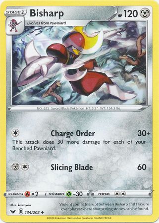 Sword &amp; Shield - 134/202 - Bisharp