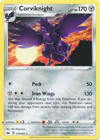 Sword &amp; Shield - 135/202 - Corviknight