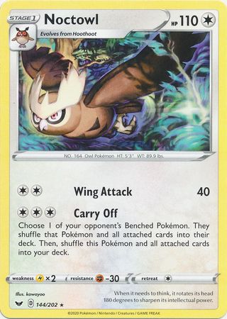 Sword &amp; Shield - 144/202 - Noctowl