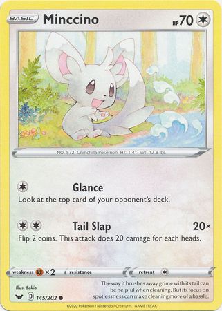Sword &amp; Shield - 145/202 - Minccino