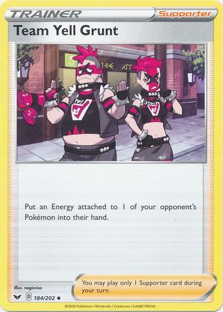 Sword &amp; Shield - 184/202 - Team Yell Grunt