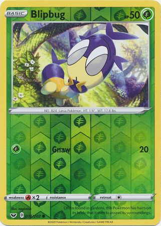 Sword &amp; Shield - 016/202 - Blipbug - Reverse Holo