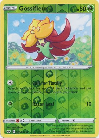 Sword &amp; Shield - 020/202 - Gossifleur - Reverse Holo