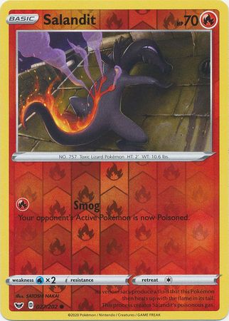 Sword &amp; Shield - 027/202 - Salandit - Reverse Holo