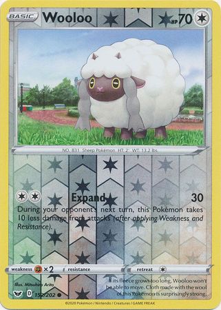 Sword &amp; Shield - 152/202 - Wooloo - Reverse Holo