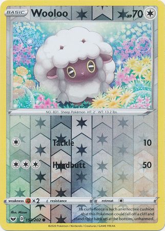 Sword &amp; Shield - 153/202 - Wooloo - Reverse Holo
