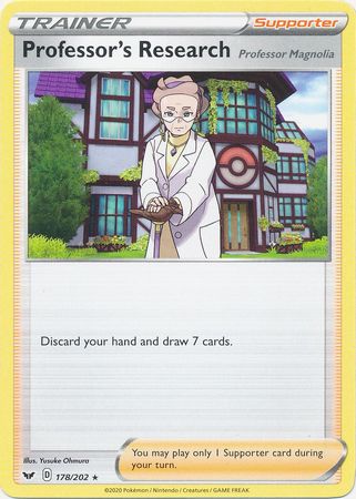 Sword &amp; Shield - 178/202 - Professor's Research (Professor Magnolia)